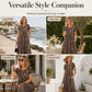 🎉 2026 Sale — Over 38,300 Sold!🐆 Women's Leopard Print Maxi Dress with Pockets