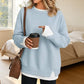 👚 2026 Sale — Over 35 200 Sold!✨ Women's Loose Faux Two‑Piece Sweatshirt