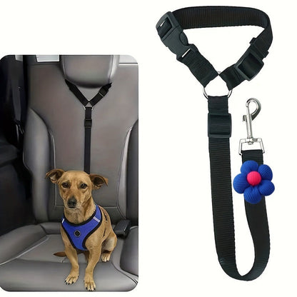 🎉 2026 Sale — Over 26400 Sold!💞 2‑in‑1 Dog Car Seat Belt & Walking Leash‑Headrest Mount 🐕