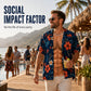 🎉 2026 Sale — Over 42 600 Sold!🌴 Men Hawaiian Shirt Tropical Floral Print Short‑Sleeve