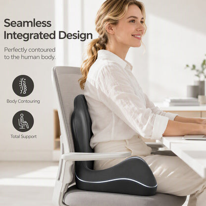 🎉 2026 Sale — Over 47,300 Sold!🪑 Ergonomic Memory Foam Seat Cushion with Back Support