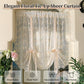 🎉 2026 Sale — Over 11,500 Sold!🌸 Embroidered Floral Tie‑Up Sheer Curtain