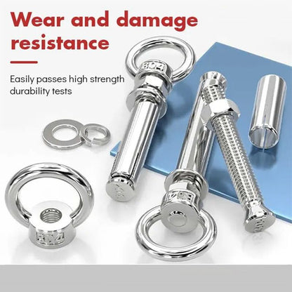 🎉 2026 Sale — Over 14,700 Sold!🔩 6PCS/Pack 304 Stainless Steel Lifting Ring Expansion Screw