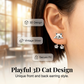 🎉 2026 Sale — Over 33,700 Sold!🐱 3D Cute Peeking Cat Stud Earrings
