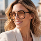 🎉 2026 Sale — Over 36,200 Sold!🕶️ Unisex Oversized Square One‑Piece Sunglasses