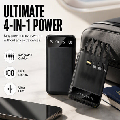 🏕️ 2026 Sale — Over 28,200 Sold!⚡ High‑Capacity Power Bank with Integrated Cables