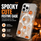 🎉 2026 Sale — Over 16,000 Sold! 🎃 Cute Halloween Clear Phone Case – Ghost & Pumpkin Print, Wireless Charging Compatible – Festive Vibes All Month! ✨