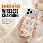 🎉 2026 Sale — Over 16,000 Sold! 🎃 Cute Halloween Clear Phone Case – Ghost & Pumpkin Print, Wireless Charging Compatible – Festive Vibes All Month! ✨