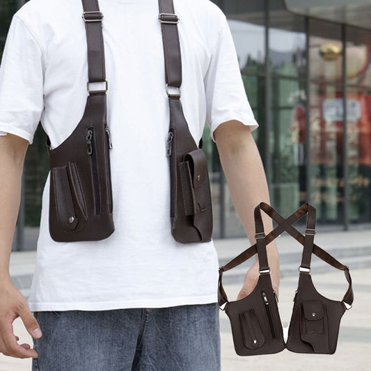 🎉 2026 Sale — Over 31 100 Sold!🎒 Men's Anti‑Theft Multi‑Pocket Double‑shoulder Tactical Bag