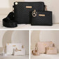 🎉 2026 Sale — Over 37,100 Sold!👜 Women Wave Embossed Crossbody Bag Set Wide Strap Commuter