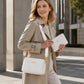 🎉 2026 Sale — Over 37,100 Sold!👜 Women Wave Embossed Crossbody Bag Set Wide Strap Commuter