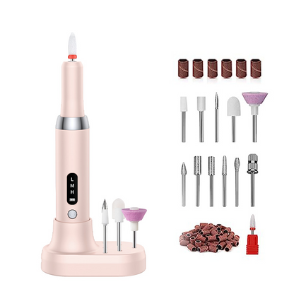 💅 LIMITED-TIME 50% OFF! ✨ Cordless Electric Nail Drill Machine with Charging Base – Adjustable Speed, LED Display, Portable 🪞
