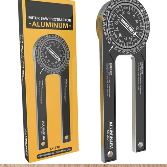 🎉 2026 Sale — Over 15 200 Sold!📐 7‑Inch Plastic or Aluminum Miter Saw Protractor