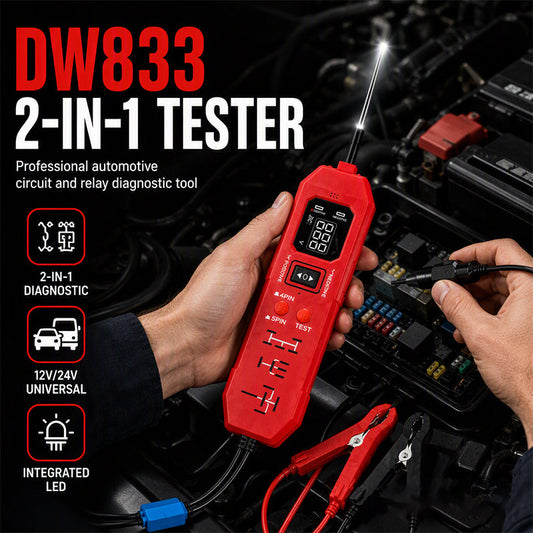 🎉 2026 Sale — Over 20,500 Sold!🔌 2-in-1 Automotive Circuit & Relay Tester – Digital Display ✨
