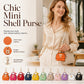 🎉 2026 Sale — Over 24,600 Sold!🐚 Mini Shell Bag Keychain PU Leather Lipstick Coin Purse