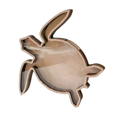 🎉 2026 Sale — Over 14,900 Sold!🌊 Creative Wood Sea Turtle Shell Organizer