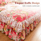 🛏️ 2026 Sale — Over 24,800 Sold!💐 3‑Piece Floral Ruffled Bed Skirt Set