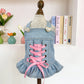 🎉 2026 Sale — Over 28 400 Sold!🔥 Cute Princess Denim Dog Jacket