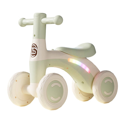 🎉 2026 Sale — Over 22,000 Sold! 🚲 Baby Balance Bike with Music & Lights – 4-Wheel Stability, LED Fun – Perfect First Bike for Toddlers! ✨