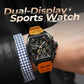 🎉 2026 Sale — Over 44,900 Sold!⌚ Men's Dual Display Sports Watch with Luminous Dial