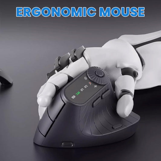 🎉 2026 Sale — Over 28,700 Sold!🖱️ Multi‑Device Bluetooth Ergonomic Mouse with Knob
