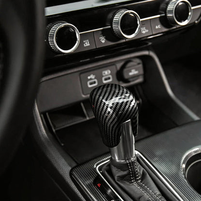 🎉 2026 Sale — Over 21,900 Sold!🚗 Gear Shift Knob Cover for 2018‑2025 Civic Carbon Fiber Trim