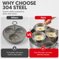 🎉 2026 Sale — Over 14,000 Sold! 🍳 3-in-1 Stainless Steel Egg Poacher – Poach, Steam, Bake – 304 Steel, Non-Stick Release, One Pan, Endless Breakfasts ✨