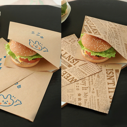 🥪 LIMITED‑TIME 50% OFF! 🧺 Grease‑Resistant Sandwich Paper Bags – Cute, Practical, Food‑Safe ✨