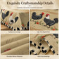 🍂 LIMITED‑TIME 50% OFF! 🐓 Rustic Vintage Rooster Tablecloth – Stylish, Waterproof, Atmospheric ✨