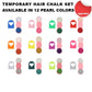 🎨 LIMITED‑TIME 50% OFF! ✨ Temporary Hair Chalk Set for Girls – Vibrant, Kid‑Safe, Mess‑Friendly ✨