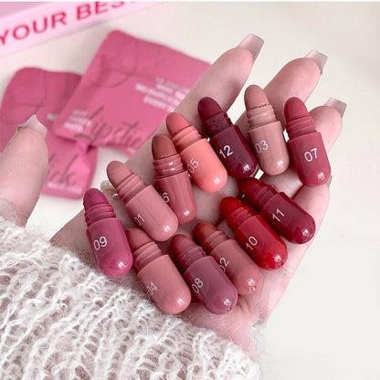 💄 LIMITED‑TIME 50% OFF! ✨ 12 Mini Matte Lipsticks – Velvety, Portable, Pigment‑rich 🌸