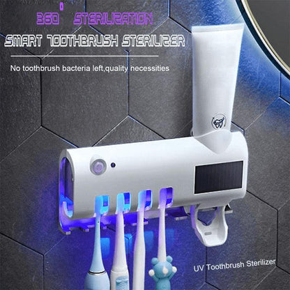 🚿 LIMITED-TIME 50% OFF! ✨ Wall‑Mounted UV Toothbrush Sanitizer – No‑Drill, Multi‑Function, Hygienic ✨