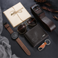 📢📢50% OFF !! ⏰Men's 7‑Piece Gift Set with Watch Wallet Belt Sunglasses Keychai