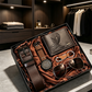 📢📢50% OFF !! ⏰Men's 7‑Piece Gift Set with Watch Wallet Belt Sunglasses Keychai