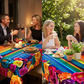 📢📢50% OFF !! ⏰Waterproof Floral Print Tablecloth for Dining & Parties