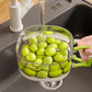 🍓 LIMITED‑TIME 50% OFF! ⚡ 2 in 1 Draining Basket with Lid – Wash, Drain & Store ✨