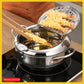 🍤 LIMITED‑TIME 50% OFF! ⚡ 304 Stainless Steel Tempura Fryer Pot – Thermometer, Drain Rack, Deep‑Body ✨