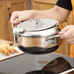 🍤 LIMITED‑TIME 50% OFF! ⚡ 304 Stainless Steel Tempura Fryer Pot – Thermometer, Drain Rack, Deep‑Body ✨