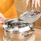 🍤 LIMITED‑TIME 50% OFF! ⚡ 304 Stainless Steel Tempura Fryer Pot – Thermometer, Drain Rack, Deep‑Body ✨
