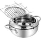 🍤 LIMITED‑TIME 50% OFF! ⚡ 304 Stainless Steel Tempura Fryer Pot – Thermometer, Drain Rack, Deep‑Body ✨