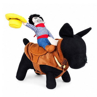 🤠 LIMITED‑TIME 50% OFF! ⚡ Funny Cowboy Rider Dog Costume – Soft Cotton Blend, Stable Saddle, Multi‑Size ✨
