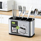 🍴 LIMITED‑TIME 50% OFF! ⚡ Space‑Saving Stainless Steel Kitchen Utensil Holder – Tidy, Drainable, Compact ✨