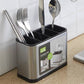 🍴 LIMITED‑TIME 50% OFF! ⚡ Space‑Saving Stainless Steel Kitchen Utensil Holder – Tidy, Drainable, Compact ✨