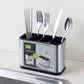🍴 LIMITED‑TIME 50% OFF! ⚡ Space‑Saving Stainless Steel Kitchen Utensil Holder – Tidy, Drainable, Compact ✨
