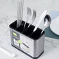 🍴 LIMITED‑TIME 50% OFF! ⚡ Space‑Saving Stainless Steel Kitchen Utensil Holder – Tidy, Drainable, Compact ✨