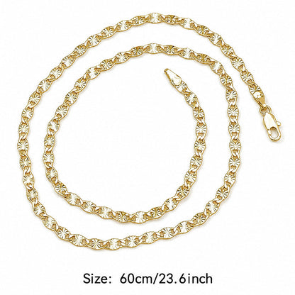 ✨ LIMITED‑TIME 50% OFF! ⚡ Women's Elegant Gold Plated Flat Chain Necklace – Chic, Delicate, Timeless