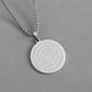 ✨ LIMITED‑TIME 50% OFF! ⚡ Stainless Steel Engraved Round Pendant Necklace – Tarnish‑Resistant, Polished, Two‑Tone ✨