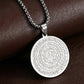 ✨ LIMITED‑TIME 50% OFF! ⚡ Stainless Steel Engraved Round Pendant Necklace – Tarnish‑Resistant, Polished, Two‑Tone ✨