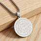 ✨ LIMITED‑TIME 50% OFF! ⚡ Stainless Steel Engraved Round Pendant Necklace – Tarnish‑Resistant, Polished, Two‑Tone ✨