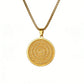 ✨ LIMITED‑TIME 50% OFF! ⚡ Stainless Steel Engraved Round Pendant Necklace – Tarnish‑Resistant, Polished, Two‑Tone ✨